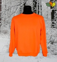 sweat-fluo-haute-visibilite-col-rond-chasse-chasseur-face