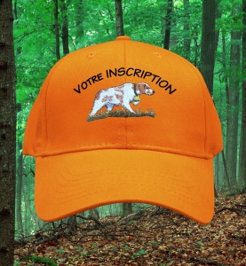casquette-chasse-orange-chien-de-chasse
