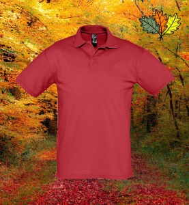 polo-chasseur-vert-rouge