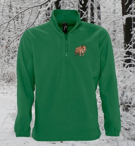 sweat-polaire-chasse-vert