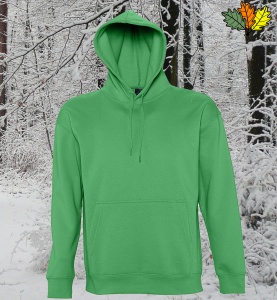 sweat-capuche-vert-chasse