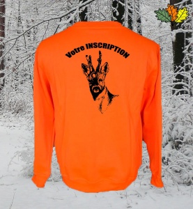 sweat-fluo-haute-visibilite-col-rond-chasse-chasseur-chevreuil