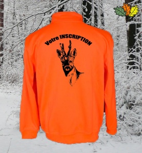 sweat-fluo-haute-visibilite-col-zip-chasse-chasseur-chevreuil