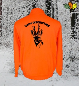sweat-fluo-haute-visibilite-full-zip-chasse-chasseur-chevreuil
